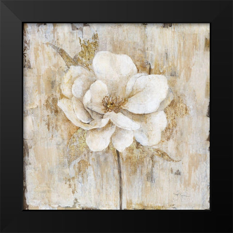 Venetian Gold Black Modern Wood Framed Art Print by Tava Studios