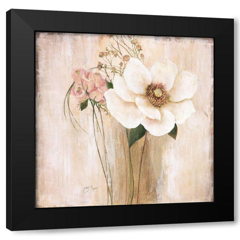 Venetian Black Modern Wood Framed Art Print with Double Matting by Tava Studios