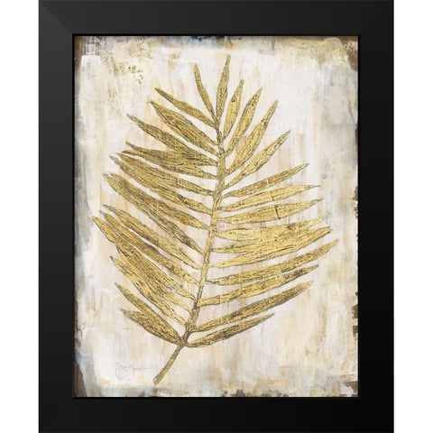 Venetian Palm Black Modern Wood Framed Art Print by Tava Studios