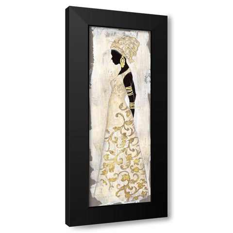 Saharan Grace Black Modern Wood Framed Art Print by Tava Studios