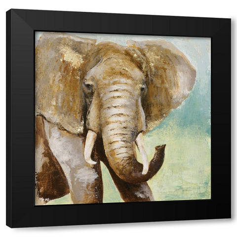 Painterly Black Modern Wood Framed Art Print with Double Matting by Tava Studios