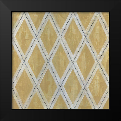 Geometric IV Black Modern Wood Framed Art Print by Tava Studios