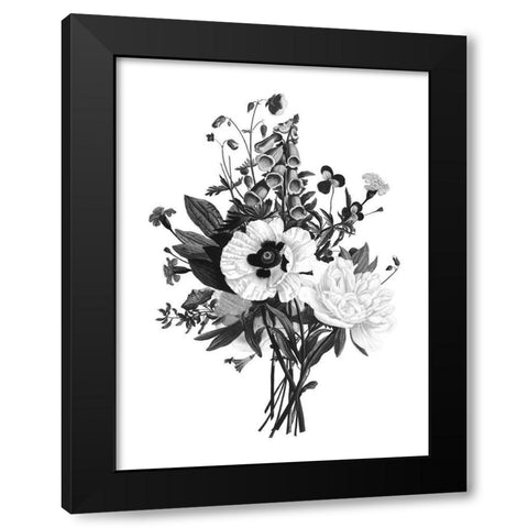 Botanical Black and Black Modern Wood Framed Art Print with Double Matting by Donovan, Kelly