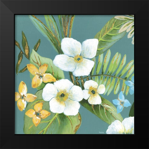 Rainforest I Black Modern Wood Framed Art Print by Tava Studios