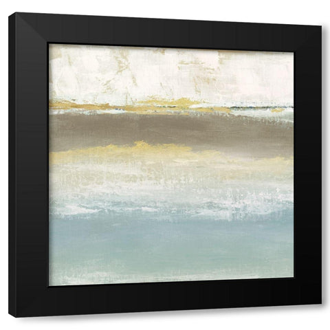 Soft Solace Detail I Black Modern Wood Framed Art Print with Double Matting by Tava Studios