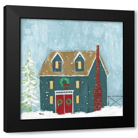 Ready For Christmas Black Modern Wood Framed Art Print with Double Matting by Tava Studios