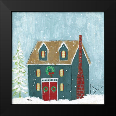 Ready For Christmas Black Modern Wood Framed Art Print by Tava Studios