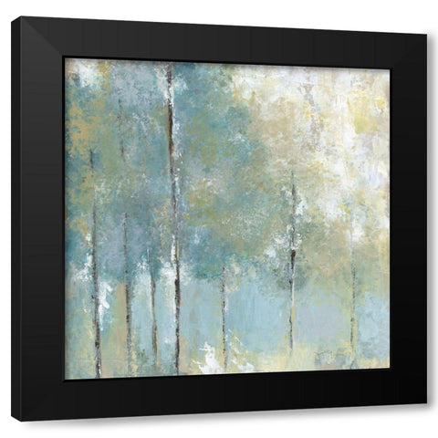 Whispering Light Black Modern Wood Framed Art Print with Double Matting by Tava Studios