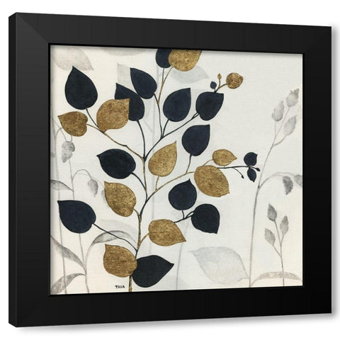 Silhouette Neutre I Black Modern Wood Framed Art Print with Double Matting by Tava Studios