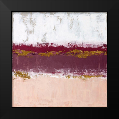 Springtime In Black Modern Wood Framed Art Print by Tava Studios