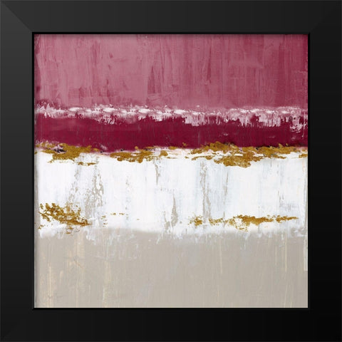 Springtime In Black Modern Wood Framed Art Print by Tava Studios