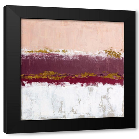 Springtime In Black Modern Wood Framed Art Print by Tava Studios