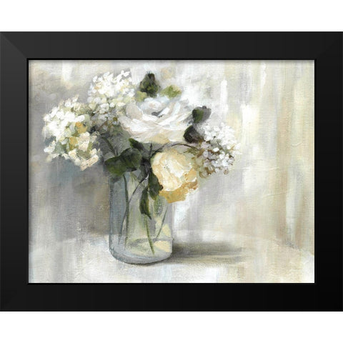 Summer Nuance Black Modern Wood Framed Art Print by Nan
