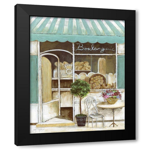 Boulangerie Black Modern Wood Framed Art Print with Double Matting by Tava Studios