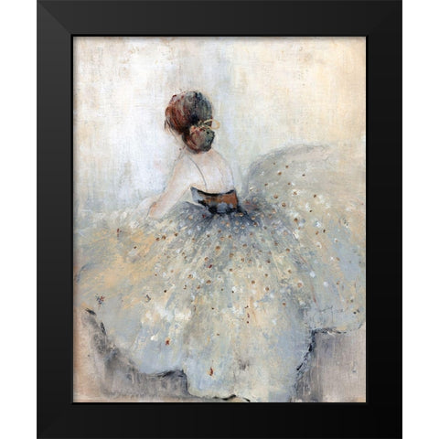 At A Glance Black Modern Wood Framed Art Print by Tava Studios