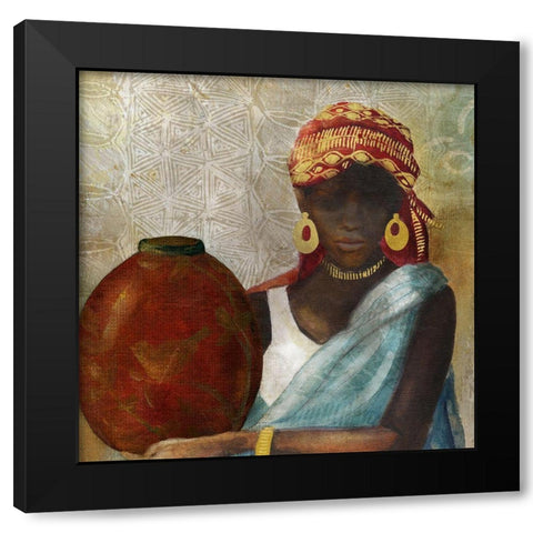 Beauty of Africa Black Modern Wood Framed Art Print by Robinson, Carol