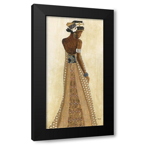Holiday Dress I Black Modern Wood Framed Art Print with Double Matting by Tava Studios