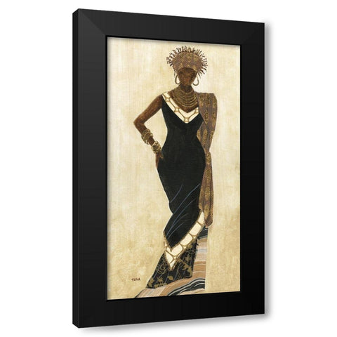 Holiday Dress II Black Modern Wood Framed Art Print with Double Matting by Tava Studios