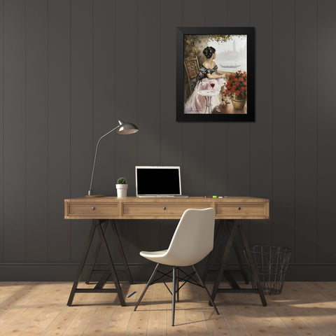 Afternoon On Black Modern Wood Framed Art Print by Orme, E. Anthony