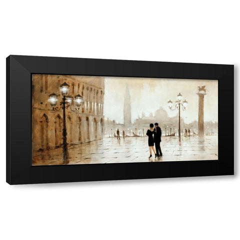 Night Out Black Modern Wood Framed Art Print by Orme, E. Anthony