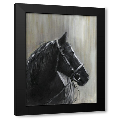 Midnight Thunder Black Modern Wood Framed Art Print by Swatland, Sally