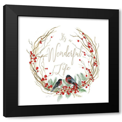 Its A Wonderful Black Modern Wood Framed Art Print with Double Matting by Tava Studios