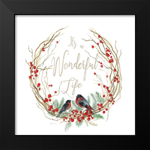 Its A Wonderful Black Modern Wood Framed Art Print by Tava Studios