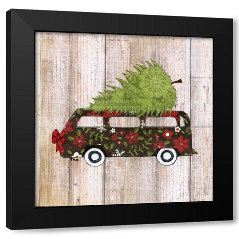 Classic Auto Black Modern Wood Framed Art Print by Tava Studios