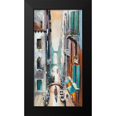 Canal View I Black Modern Wood Framed Art Print by Orme, E. Anthony