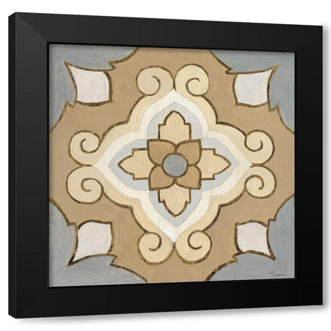 Mattonella I Black Modern Wood Framed Art Print with Double Matting by Tava Studios