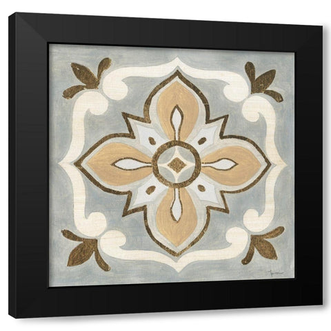 Mattonella III Black Modern Wood Framed Art Print with Double Matting by Tava Studios