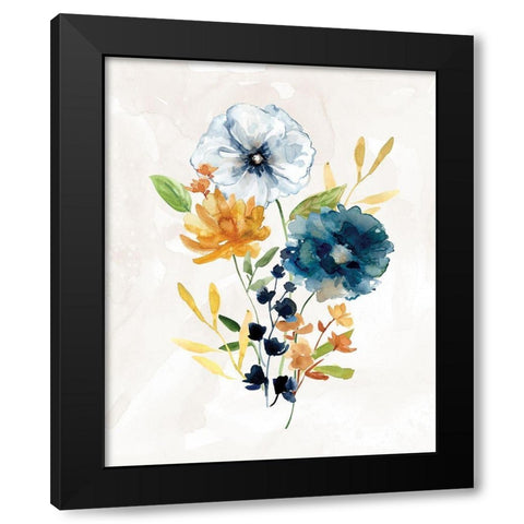 Summer Sprig III Black Modern Wood Framed Art Print with Double Matting by Robinson, Carol