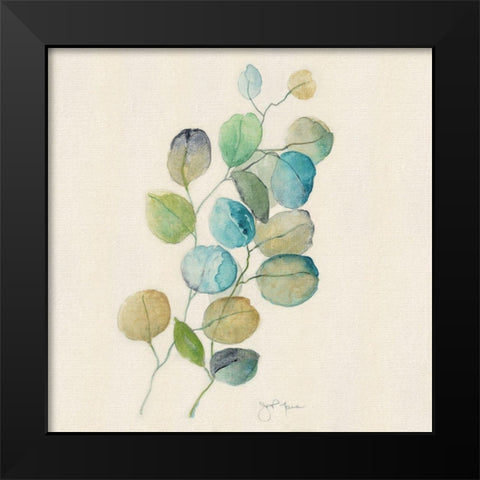 Eucalyptus I Black Modern Wood Framed Art Print by Tava Studios