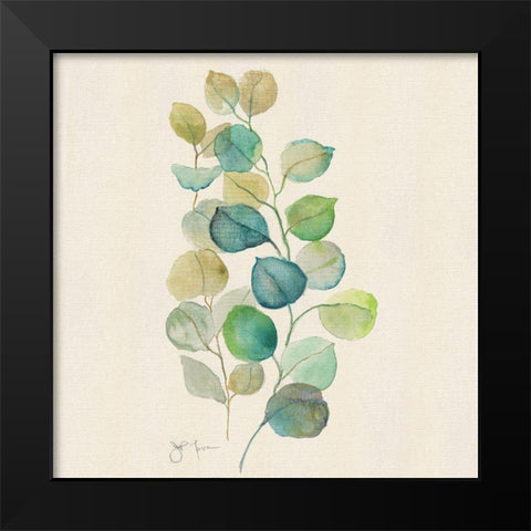 Eucalyptus II Black Modern Wood Framed Art Print by Tava Studios