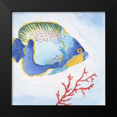 Galapagos Fish I Black Modern Wood Framed Art Print by Tava Studios