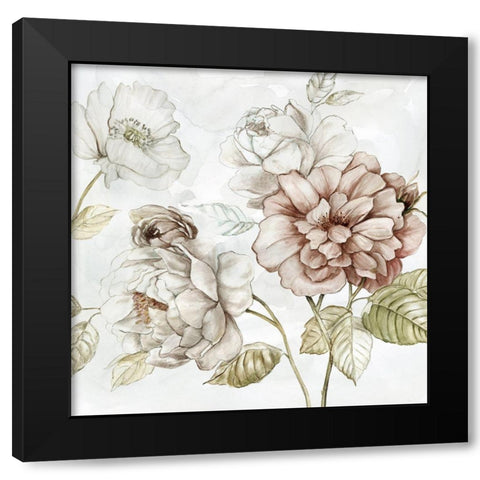 Washed Botanical III Black Modern Wood Framed Art Print with Double Matting by Robinson, Carol