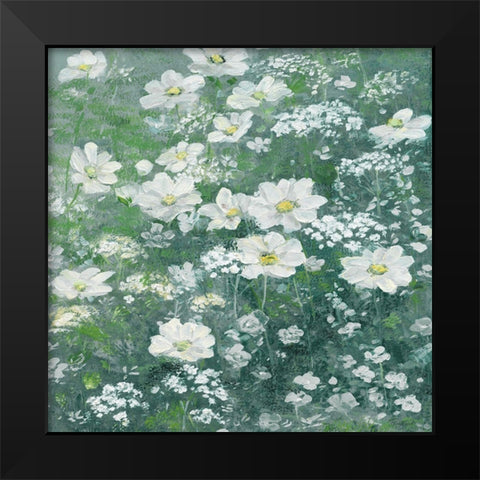 Springtime Black Modern Wood Framed Art Print by Swatland, Sally