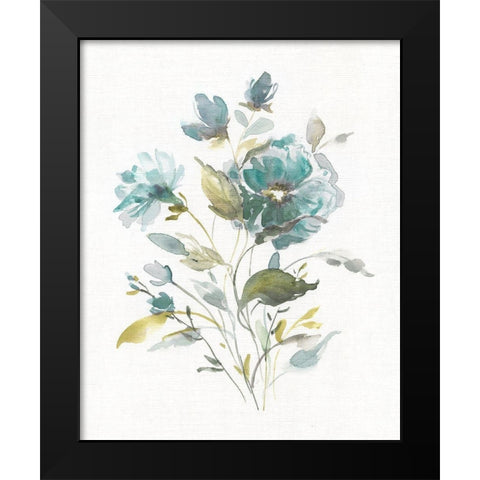 Linen Botanical I Black Modern Wood Framed Art Print by Robinson, Carol