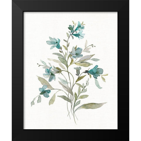 Linen Botanical III Black Modern Wood Framed Art Print by Robinson, Carol