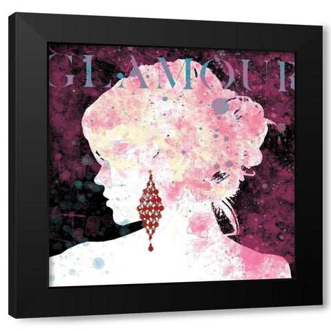 Glamour Black Modern Wood Framed Art Print with Double Matting by Robinson, Carol
