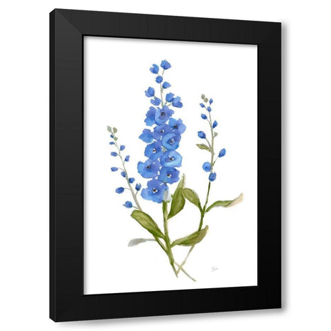 Petite Botanical I Black Modern Wood Framed Art Print with Double Matting by Nan