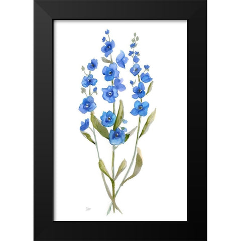 Petite Botanical II Black Modern Wood Framed Art Print by Nan
