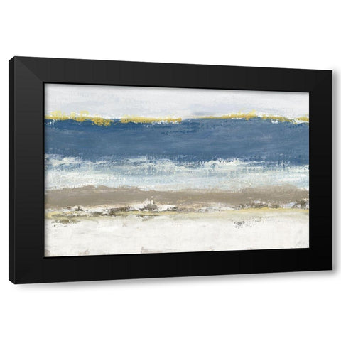 Blue Skies Black Modern Wood Framed Art Print with Double Matting by Tava Studios