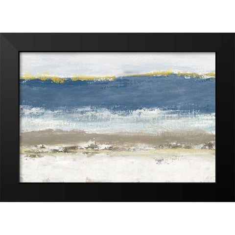 Blue Skies Black Modern Wood Framed Art Print by Tava Studios