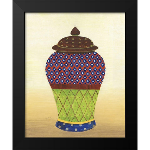 Marrakesh Urn I Black Modern Wood Framed Art Print by Tava Studios