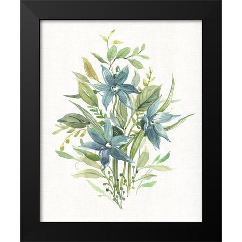 Greenery I Black Modern Wood Framed Art Print by Robinson, Carol