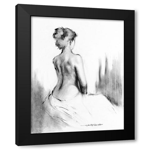Soft Silhouette I Black Modern Wood Framed Art Print by Orme, E. Anthony