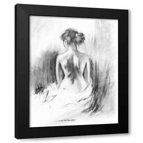 Soft Silhouette II Black Modern Wood Framed Art Print by Orme, E. Anthony