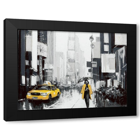 New York City II Black Modern Wood Framed Art Print by Orme, E. Anthony