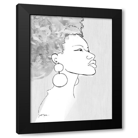 Born This Way Black Modern Wood Framed Art Print with Double Matting by Tava Studios